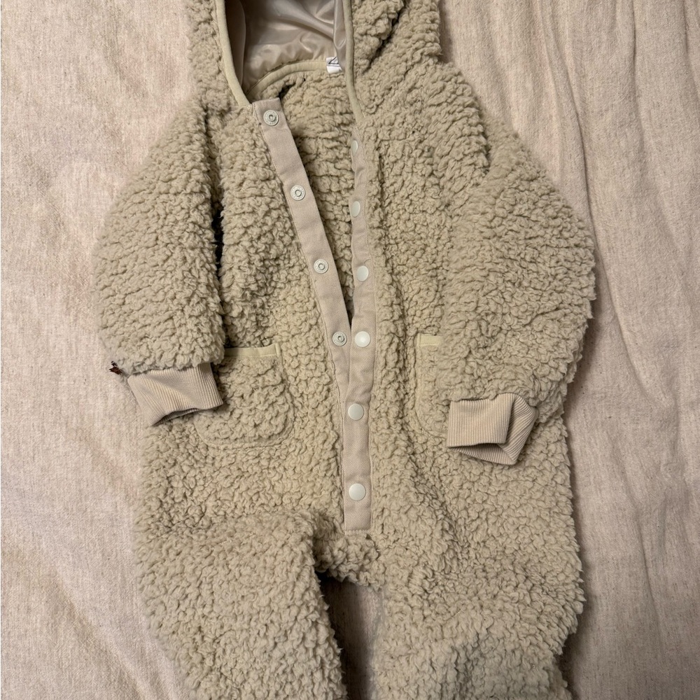 Jamie Kay Cream Sherpa Onesie